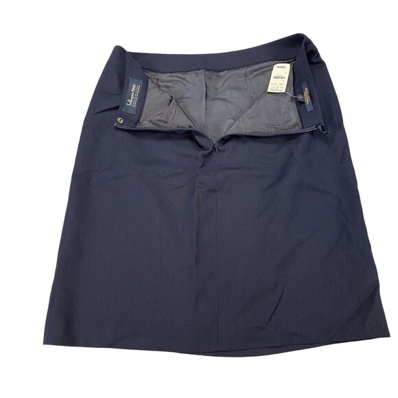 Brooks Brothers Tollegno 1900 Skirt Womens 8 Navy Wool Merino Extrafine- Lined - Picture 12 of 16